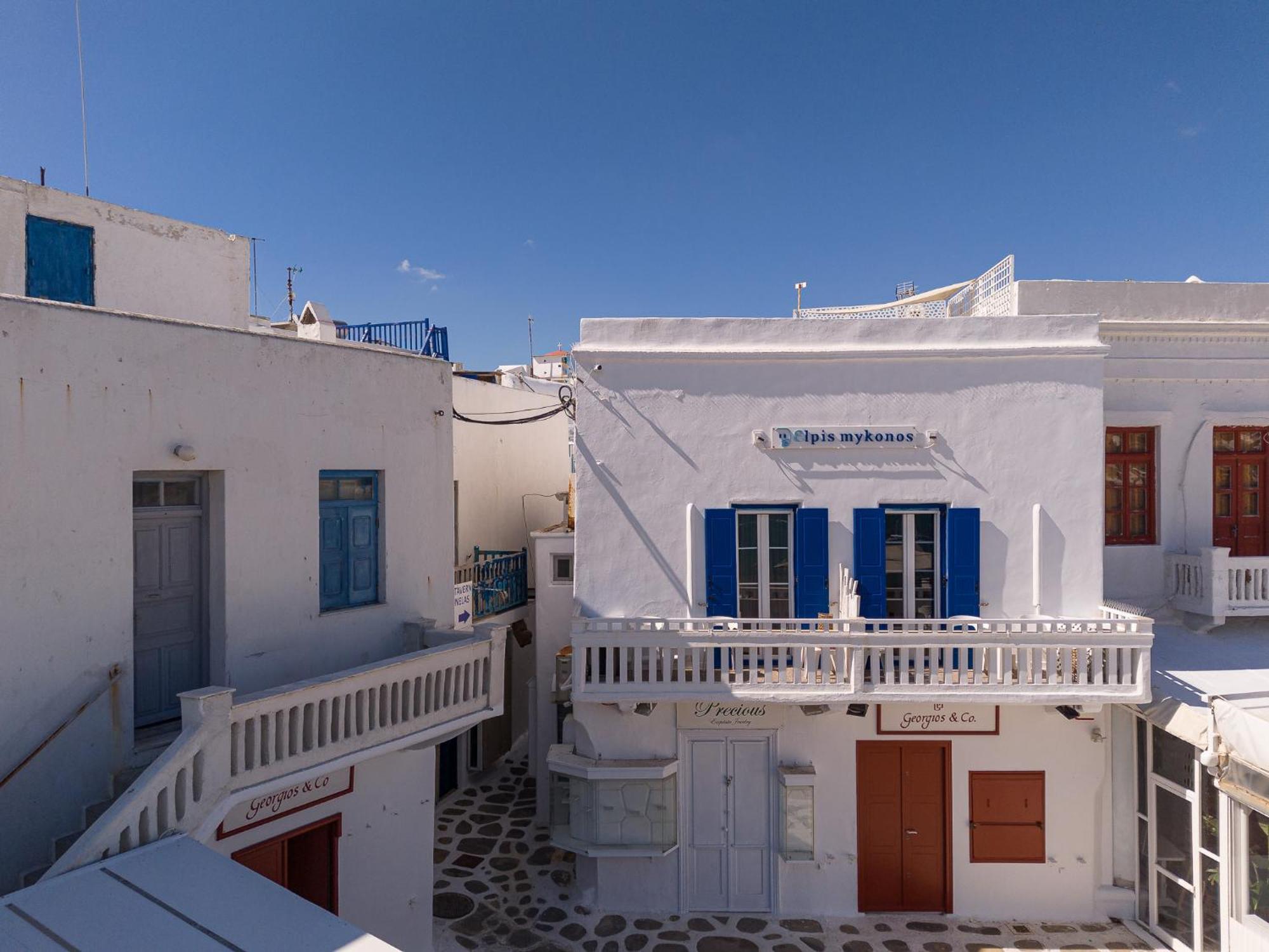 Elpis Mykonos Apartments - Mykonos Town Delos Port Экстерьер фото