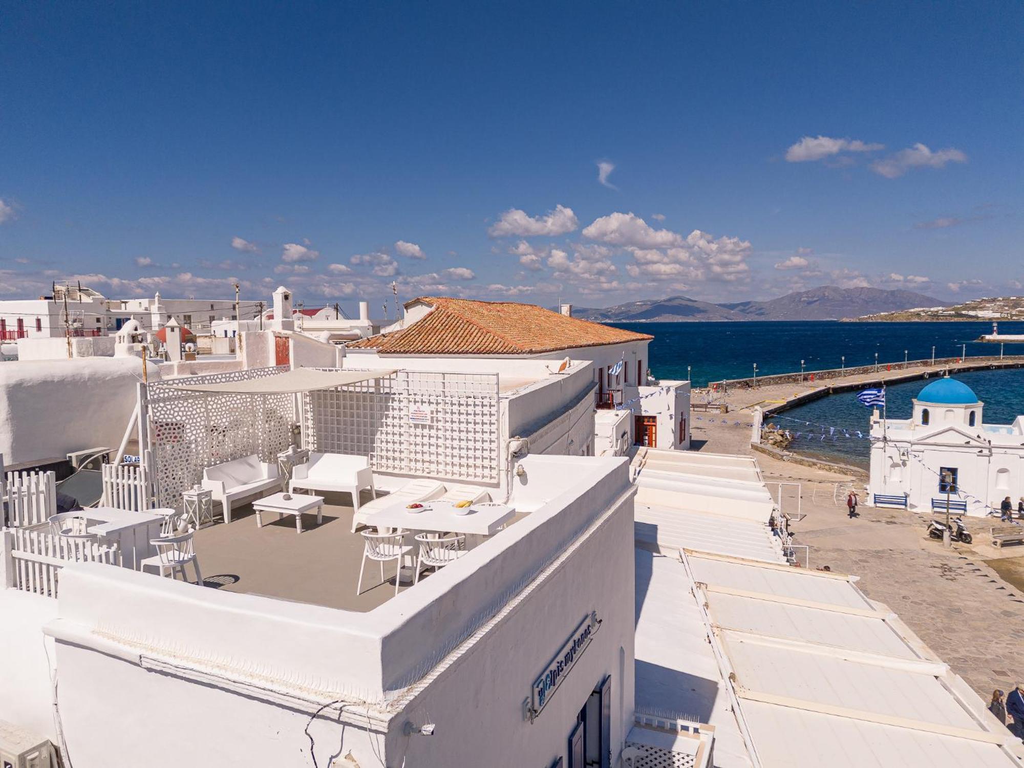 Elpis Mykonos Apartments - Mykonos Town Delos Port Экстерьер фото