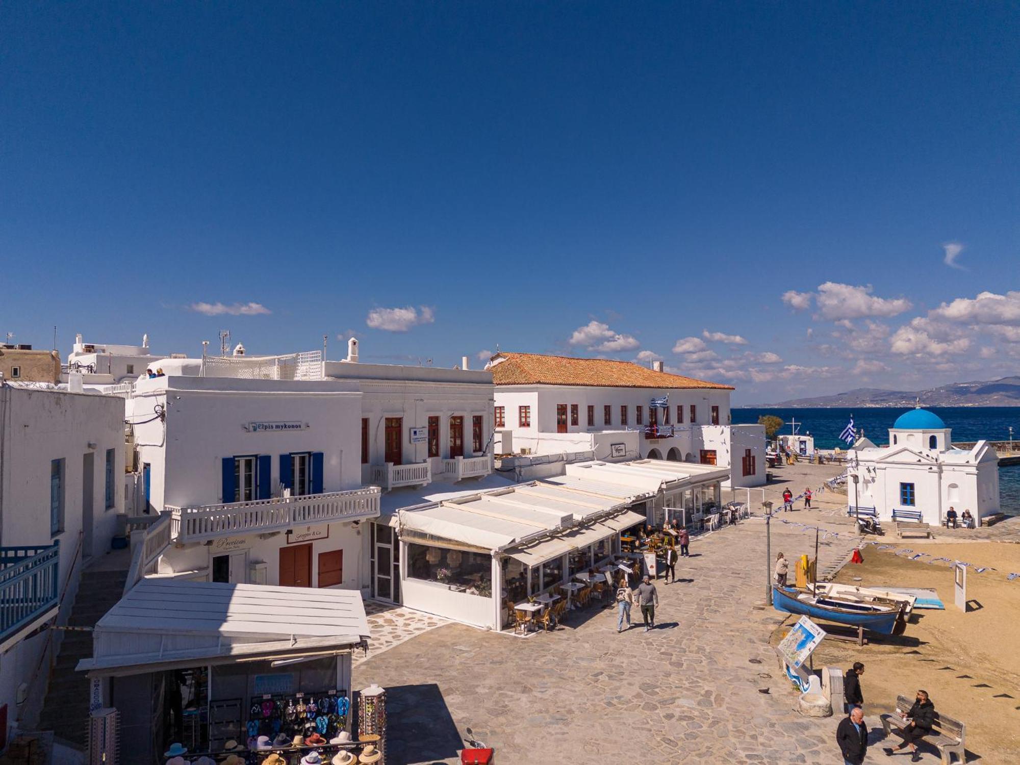 Elpis Mykonos Apartments - Mykonos Town Delos Port Экстерьер фото