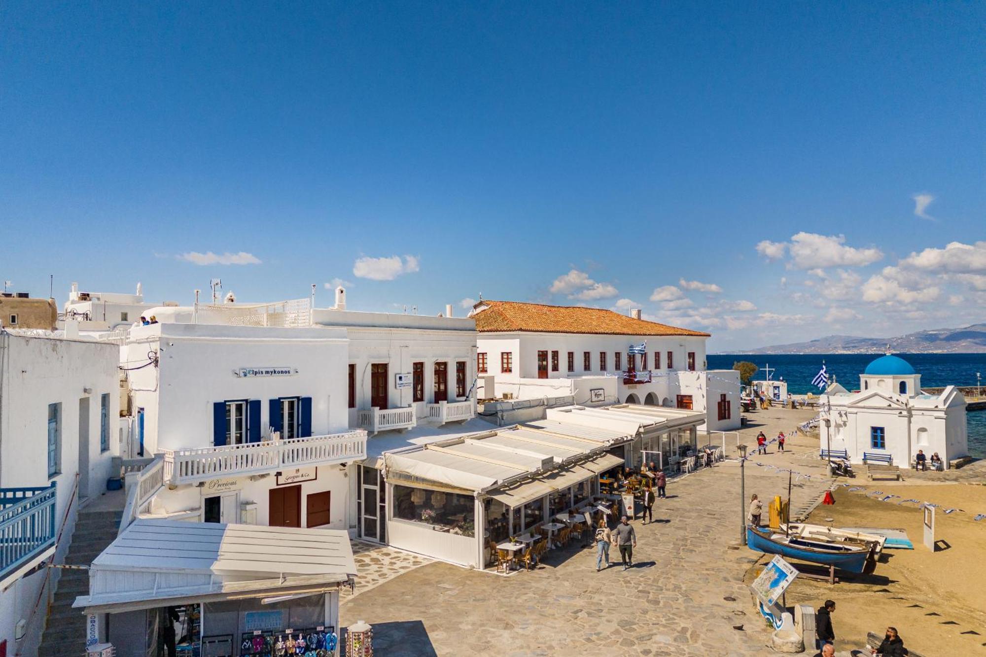 Elpis Mykonos Apartments - Mykonos Town Delos Port Экстерьер фото